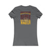 Washington Fans Never Waver W-Leopard Football Women's Favorite Tee - Never Waver
