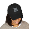 Distressed Dad Hat with 'Never Waver' Embroidery - Casual Style for Everyday Adventures