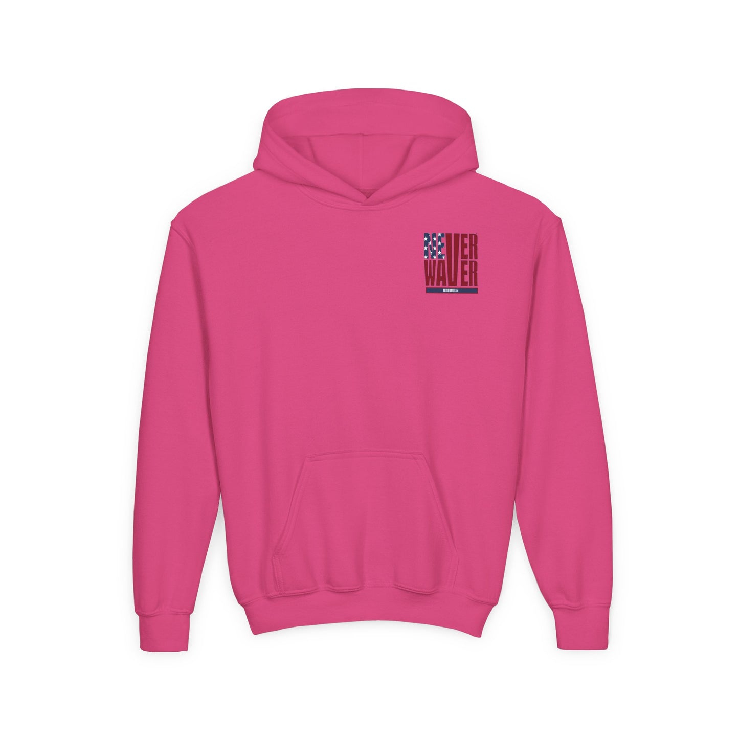 Youth Golf Hoodie - "Never Waver Golf" Sweatshirt for Young Golfers - Never Waver