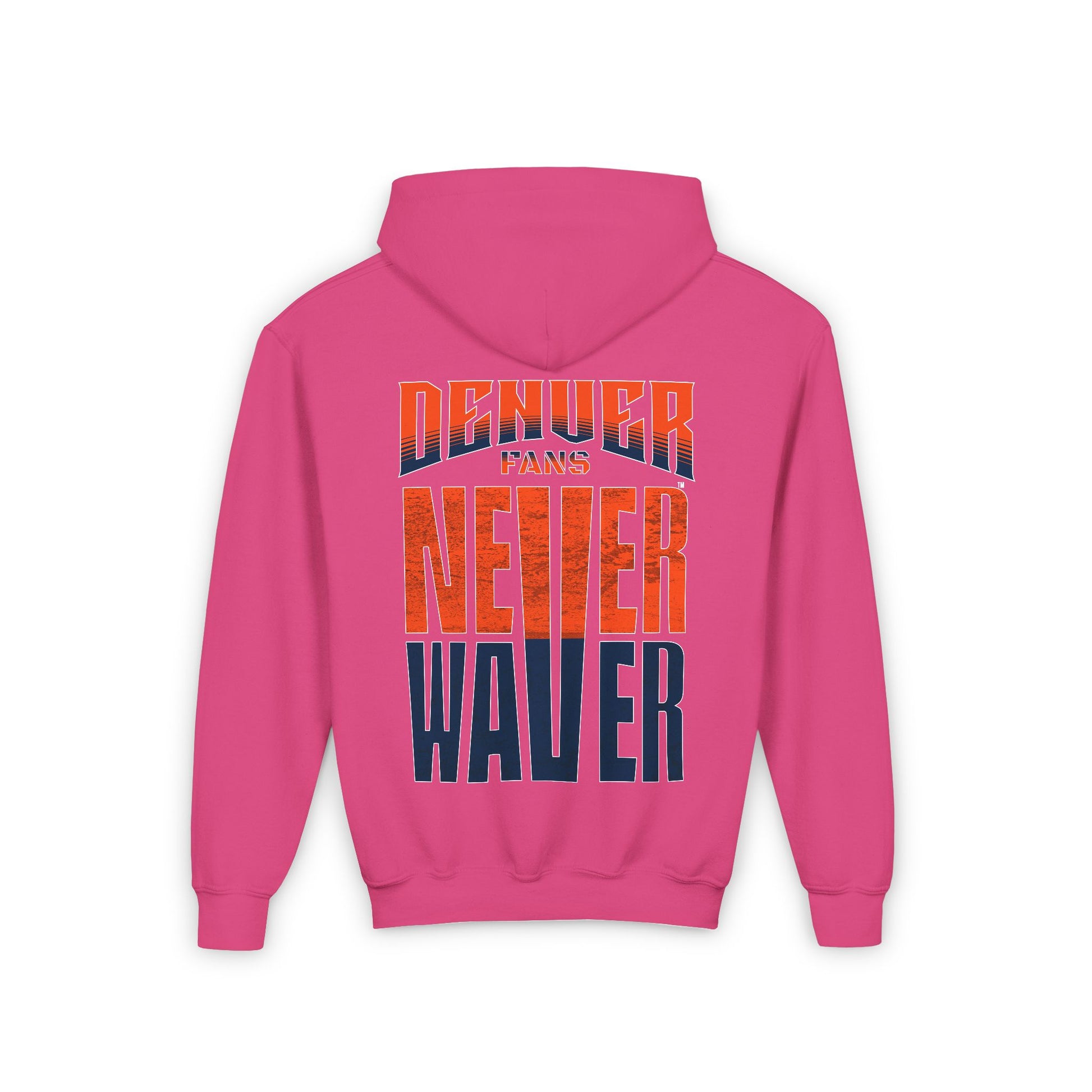 Denver Fans Never Waver Youth Heavy Blend Hooded Sweatshirt - Never Waver