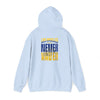 Unisex Heavy Blend™ Hooded Sweatshirt - Los Angeles Fans  NEVER WAVER w Leopard Football | Cozy Streetwear for Every Day - Never Waver