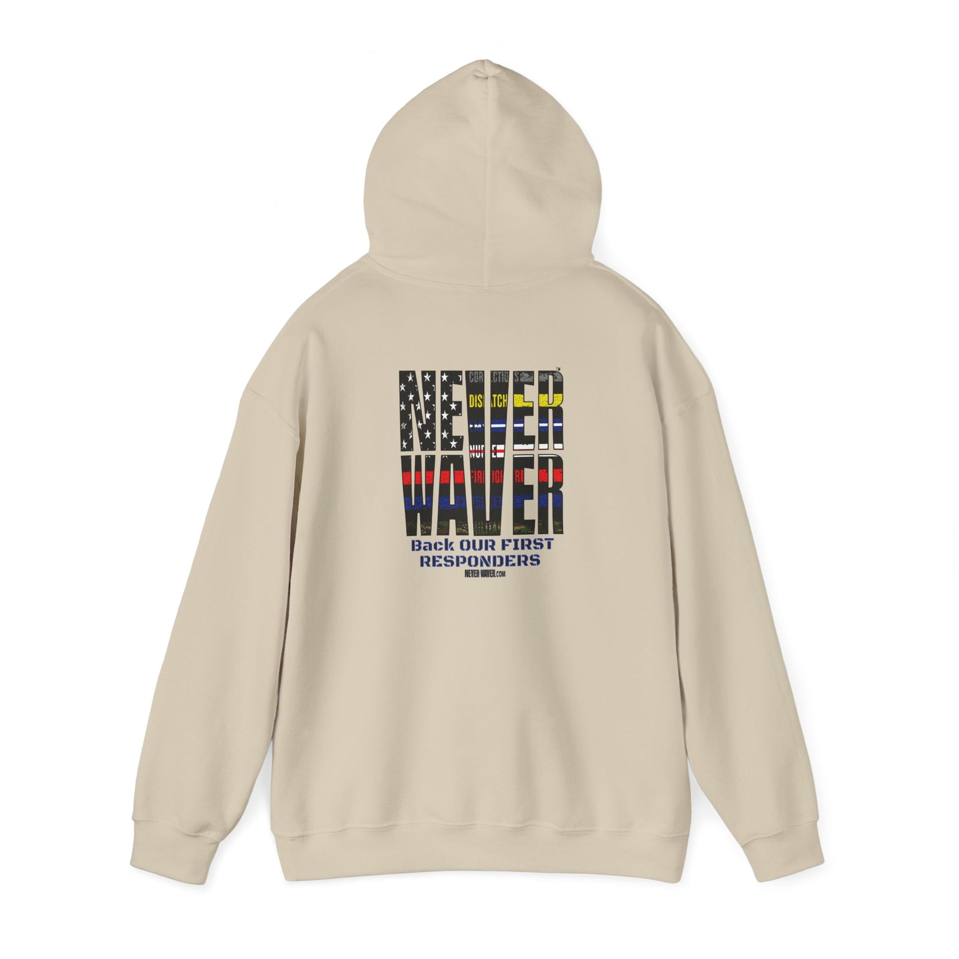 Never Waver Hooded Sweatshirt for First Responders - Never Waver