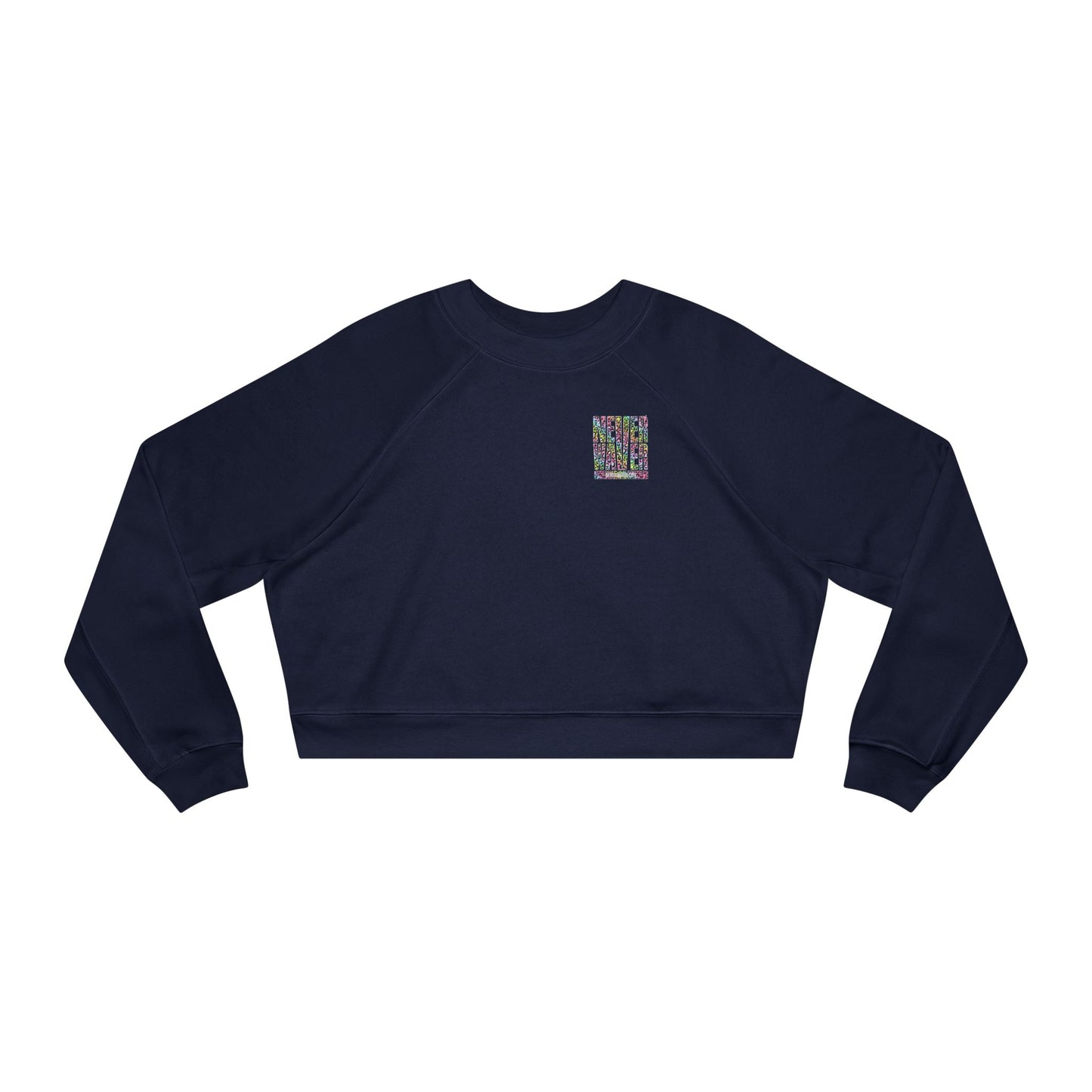 Never Waver Leopard Women's Cropped Fleece Pullover - Never Waver