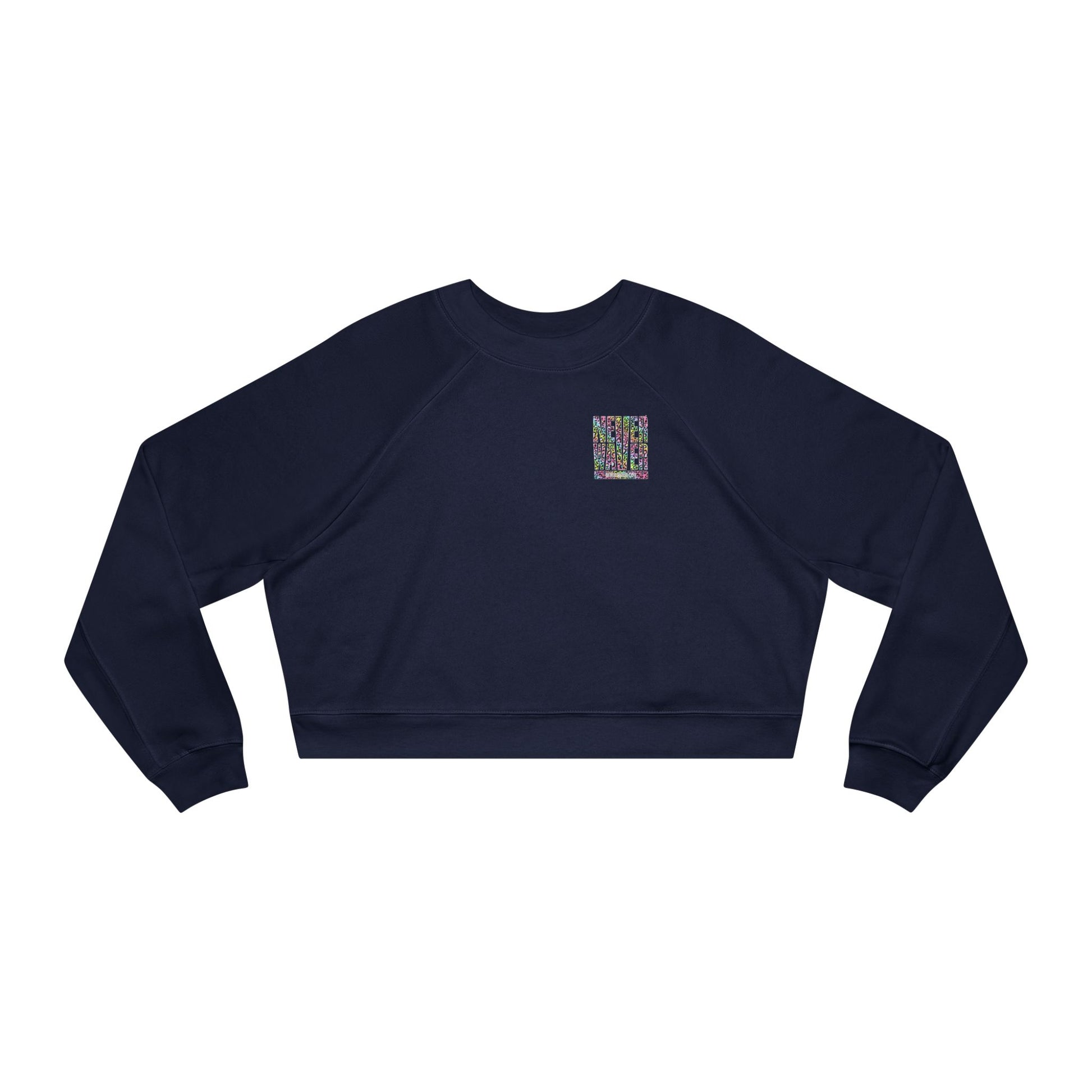Never Waver Leopard Women's Cropped Fleece Pullover - Never Waver
