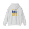 Unisex Heavy Blend™ Hooded Sweatshirt - Los Angeles Fans  NEVER WAVER w Leopard Football | Cozy Streetwear for Every Day - Never Waver