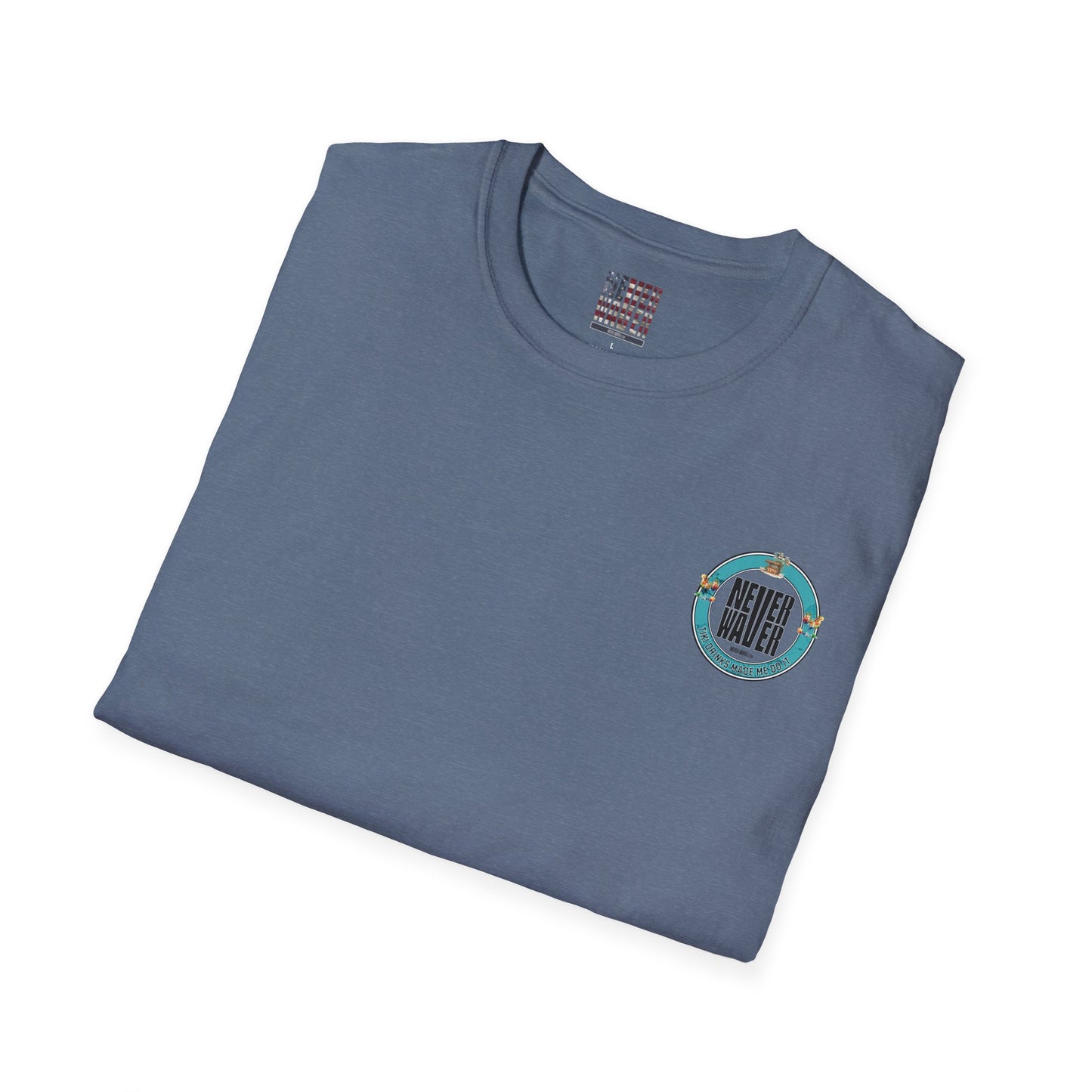 Never Waver Tiki Drinks Made Me Do It? Unisex Soft style T-Shirt - Never Waver
