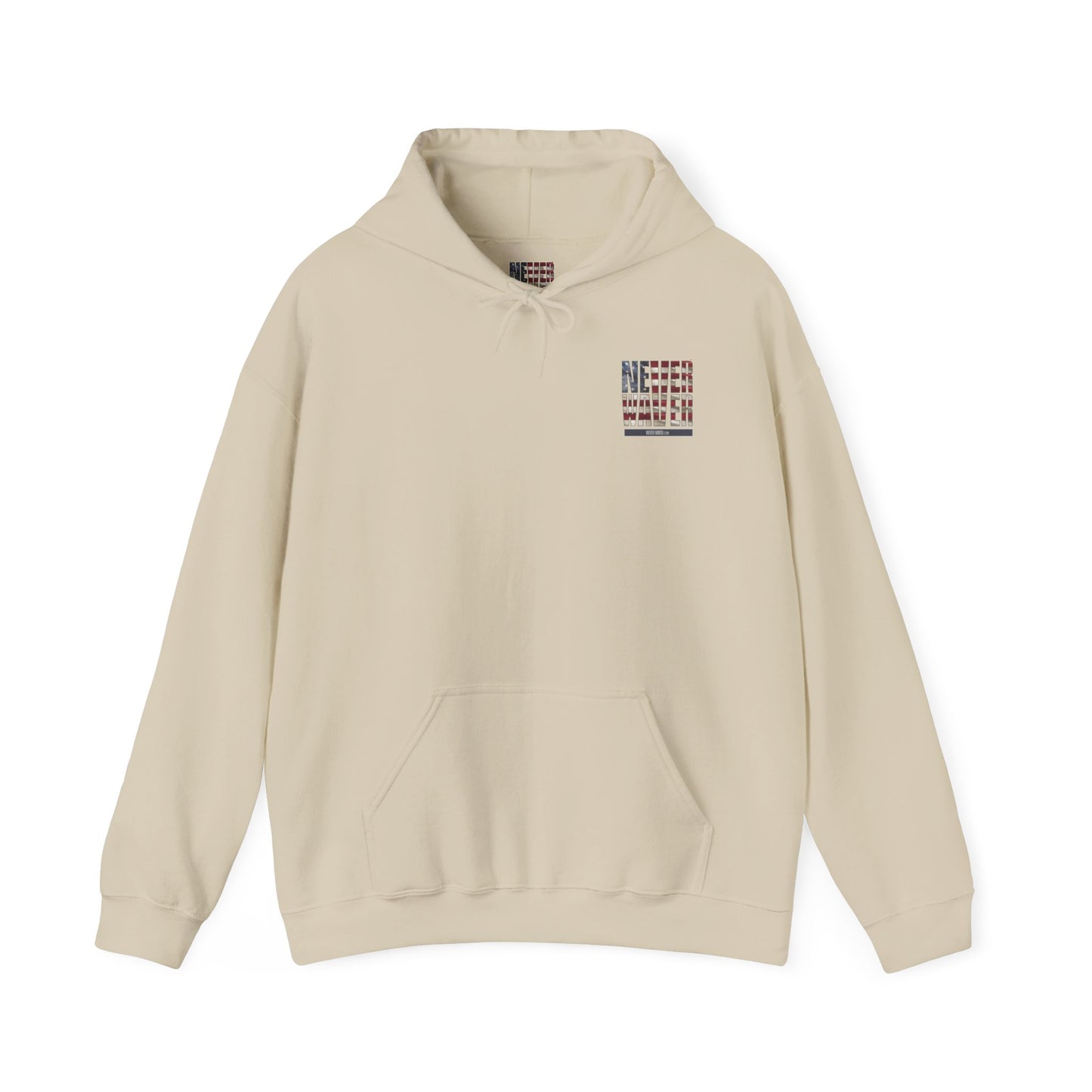Never Waver Unisex Hooded Sweatshirt - Cozy Casual Wear for Everyday Comfort - Never Waver
