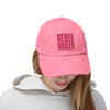 Unisex Distressed Cap - 'Never Waver' Motivational Hat - Never Waver