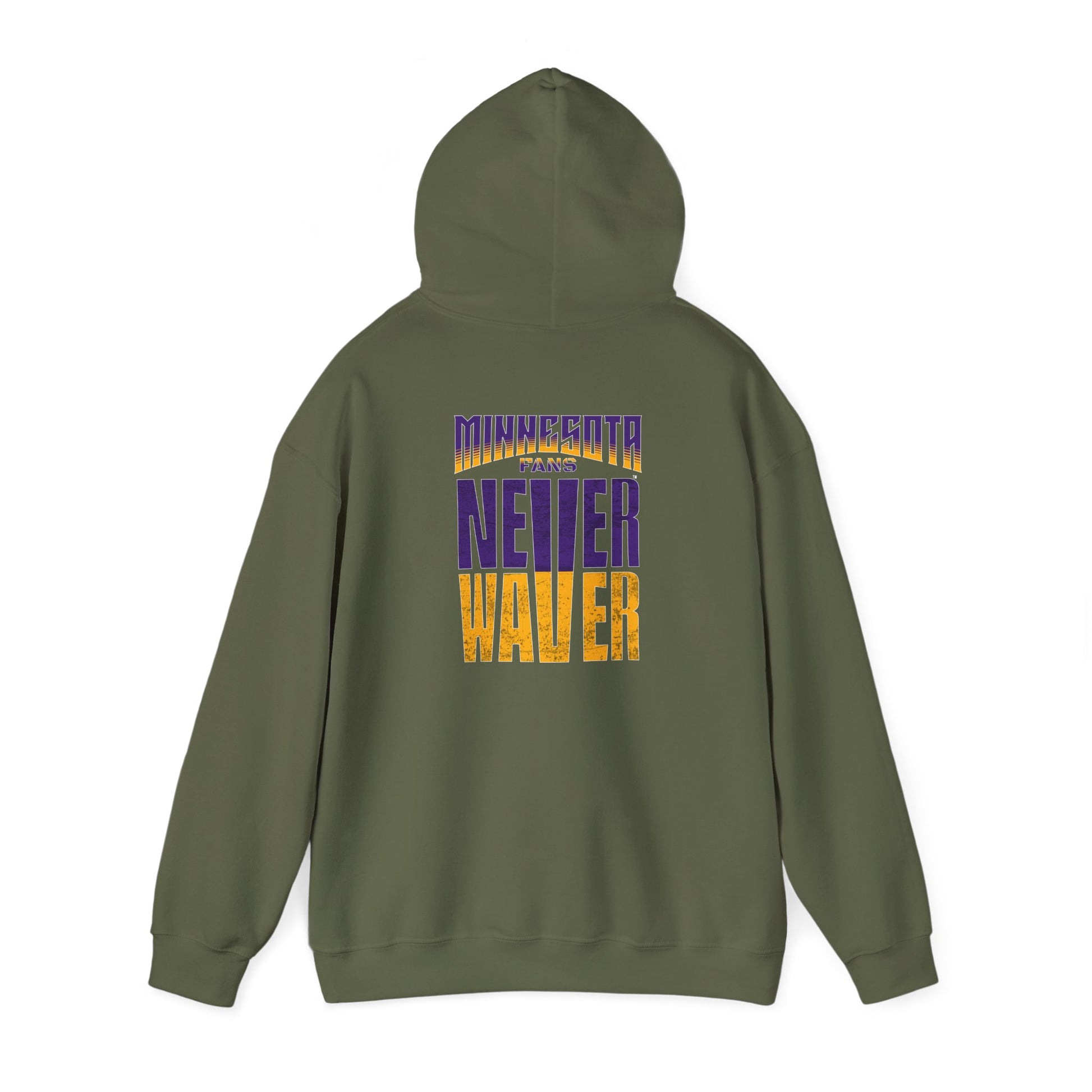 Unisex Heavy Blend™ Hoodie - "Minnesota Fans Never Waver" Design for Comfort and Motivation - Never Waver