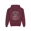Youth Golf Hoodie - "Keep Calm Never Waver and Golf On" Sweatshirt for Young Golfers - Never Waver