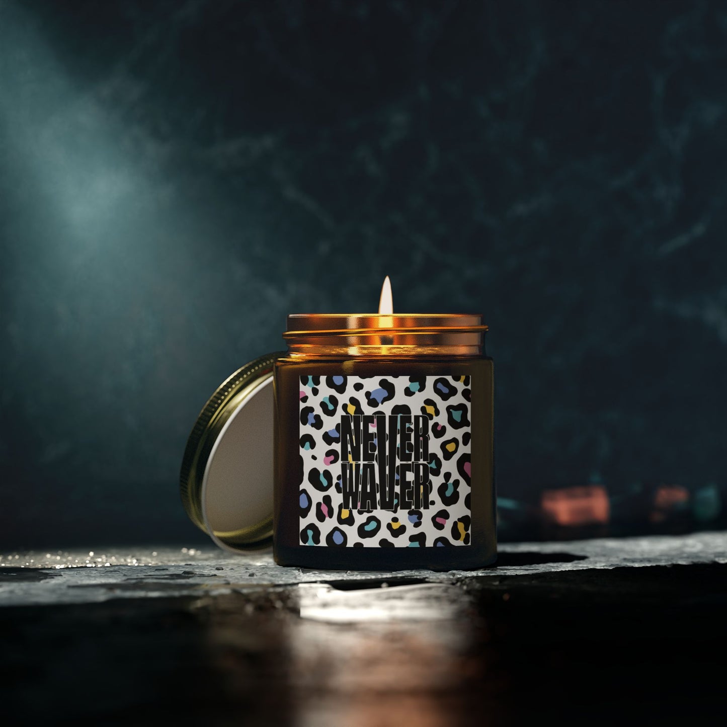 Never Waver Wild Vibes Scented Candles, Coconut Apricot Wax, Eco-Friendly Aromatherapy, Unique Home Decor, Gift for Her, Relaxation Gift - Never Waver