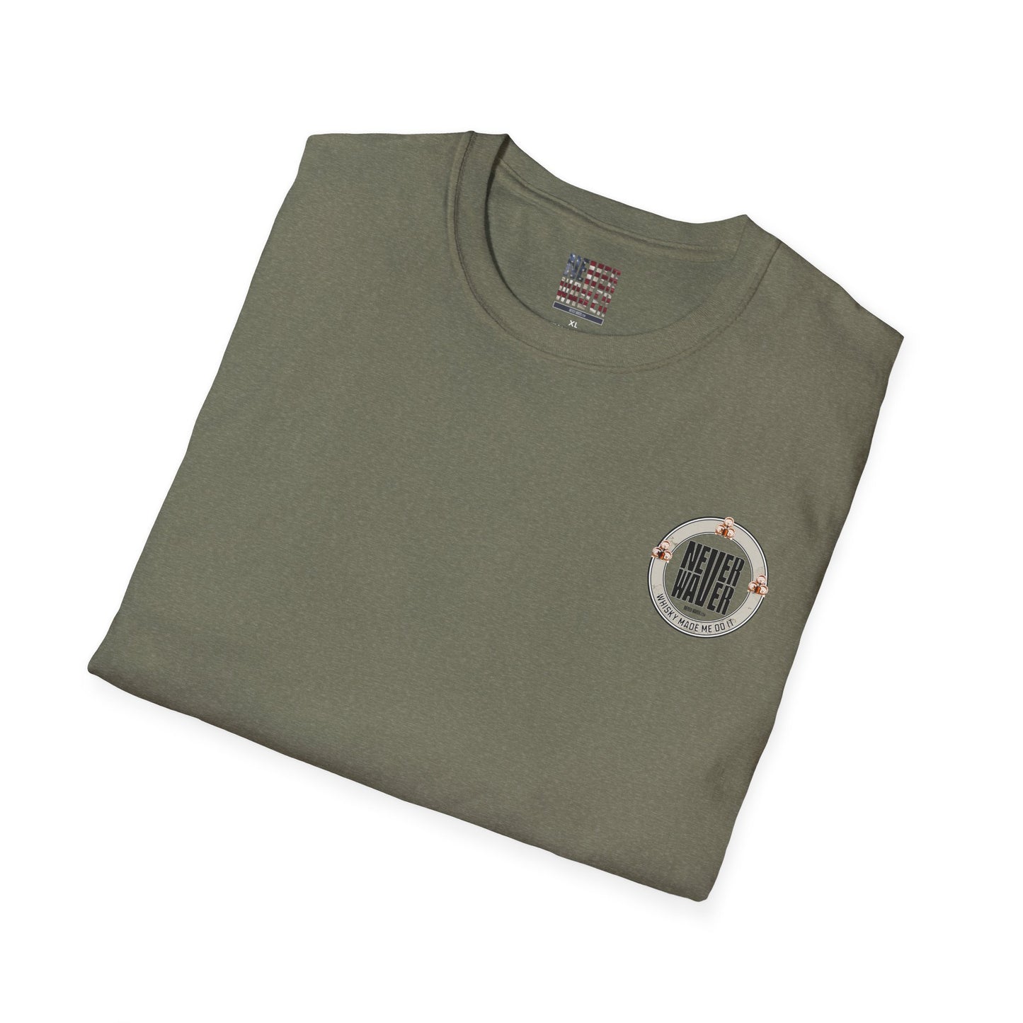 Never Waver Whisky Made Me Do It? Unisex Soft style T-Shirt - Never Waver