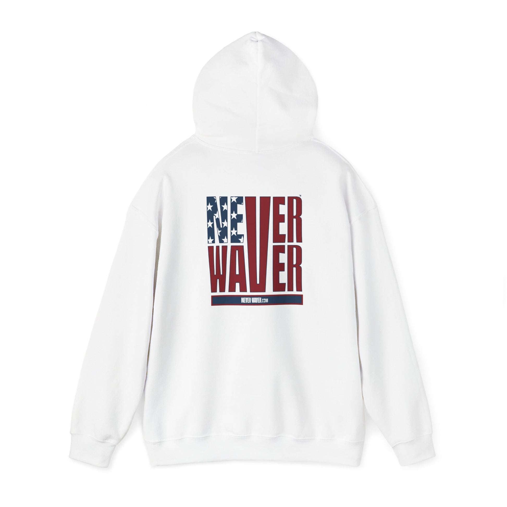 Patriotic Unisex Heavy Blend Hoodie - Never Waver Design - Never Waver