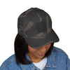 Never Waver Embroidered Cap - Structured White Baseball Hat for Motivation and Style