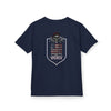 Patriotic Kids Heavy Cotton Tee - 'America Never Waver' USA Graphic Tee - Never Waver