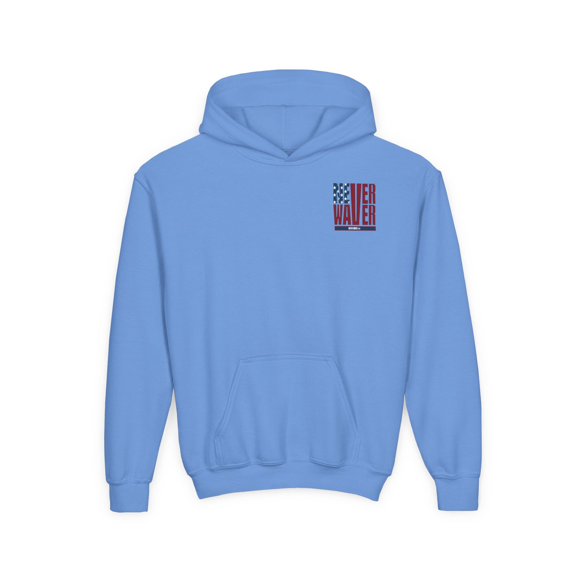 Youth Golf Hoodie - "Never Waver Golf" Sweatshirt for Young Golfers - Never Waver