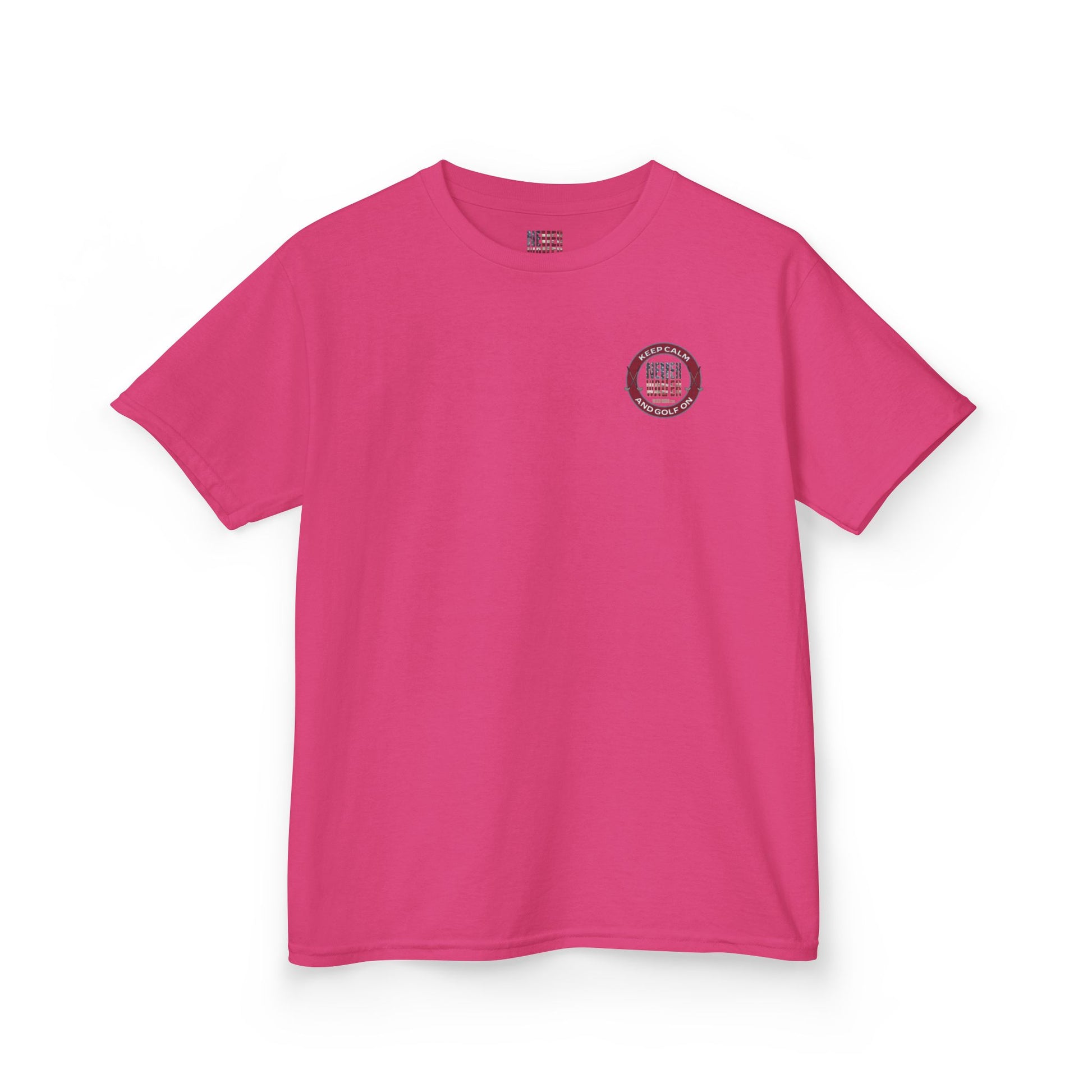 Kids Golf Tee - Keep Calm Never Waver and Golf On - Never Waver