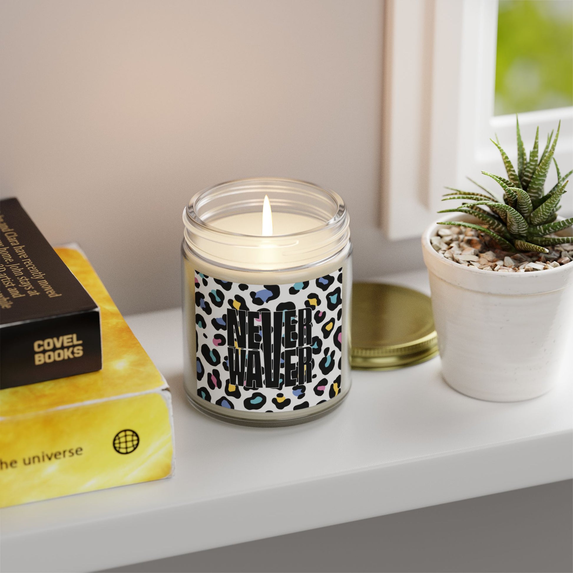 Never Waver Wild Vibes Scented Candles, Coconut Apricot Wax, Eco-Friendly Aromatherapy, Unique Home Decor, Gift for Her, Relaxation Gift - Never Waver