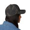 Never Waver Embroidered Cap - Structured White Baseball Hat for Motivation and Style