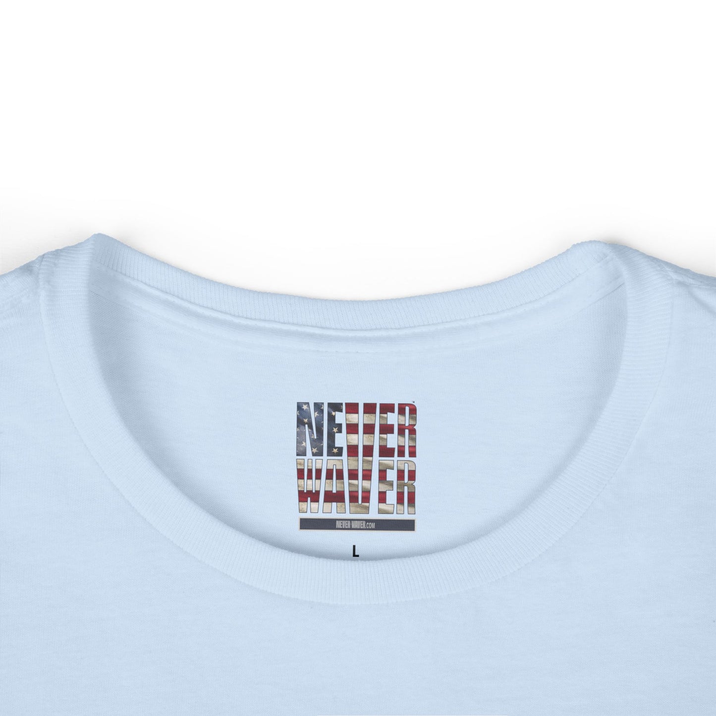 Never Waver Save Water Drink Wine Women's Soft Style Tee - - Never Waver