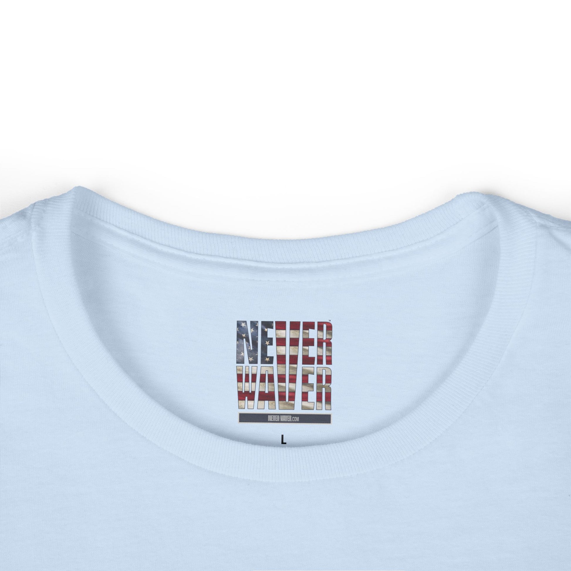 Never Waver Save Water Drink Wine Women's Soft Style Tee - - Never Waver