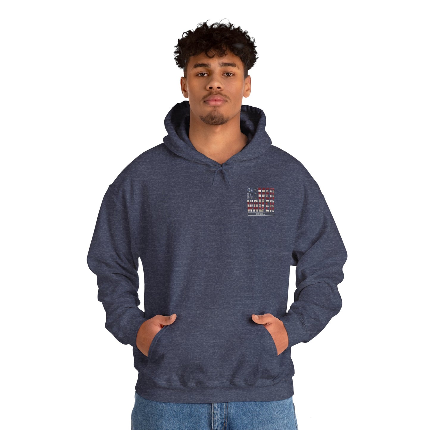 Never Waver Unisex Hooded Sweatshirt - Cozy Casual Wear for Everyday Comfort - Never Waver