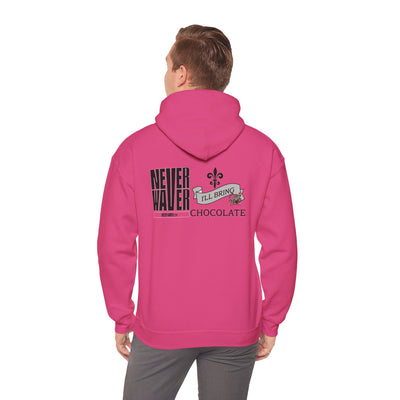 Unisex Heavy Blend™ Hooded Sweatshirt - "Never Waver I'll Bring The Chocolate" Inspirational Hoodie - Never Waver
