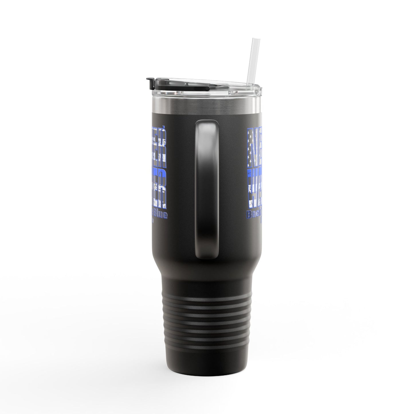 Blue Back The Blue Insulated Travel Mug Support - Never Waver