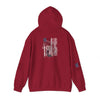 Unisex Heavy Blend™ Hooded Sweatshirt - Stylish Comfort with 'Never Waver Trump Fist Pump W Jesus  Protection' Design - Never Waver