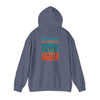 Unisex Heavy Blend™ Hooded Sweatshirt -Miami Fans  NEVER WAVER w Leopard Football | Cozy Streetwear for Every Day - Never Waver