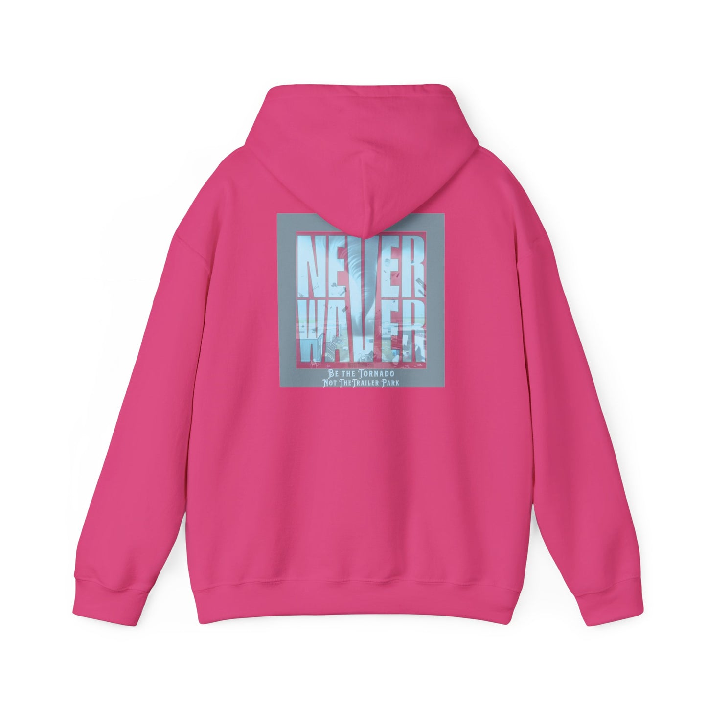 Cozy Unisex Hooded Sweatshirt - "Never Waver" Motivational Design - Never Waver