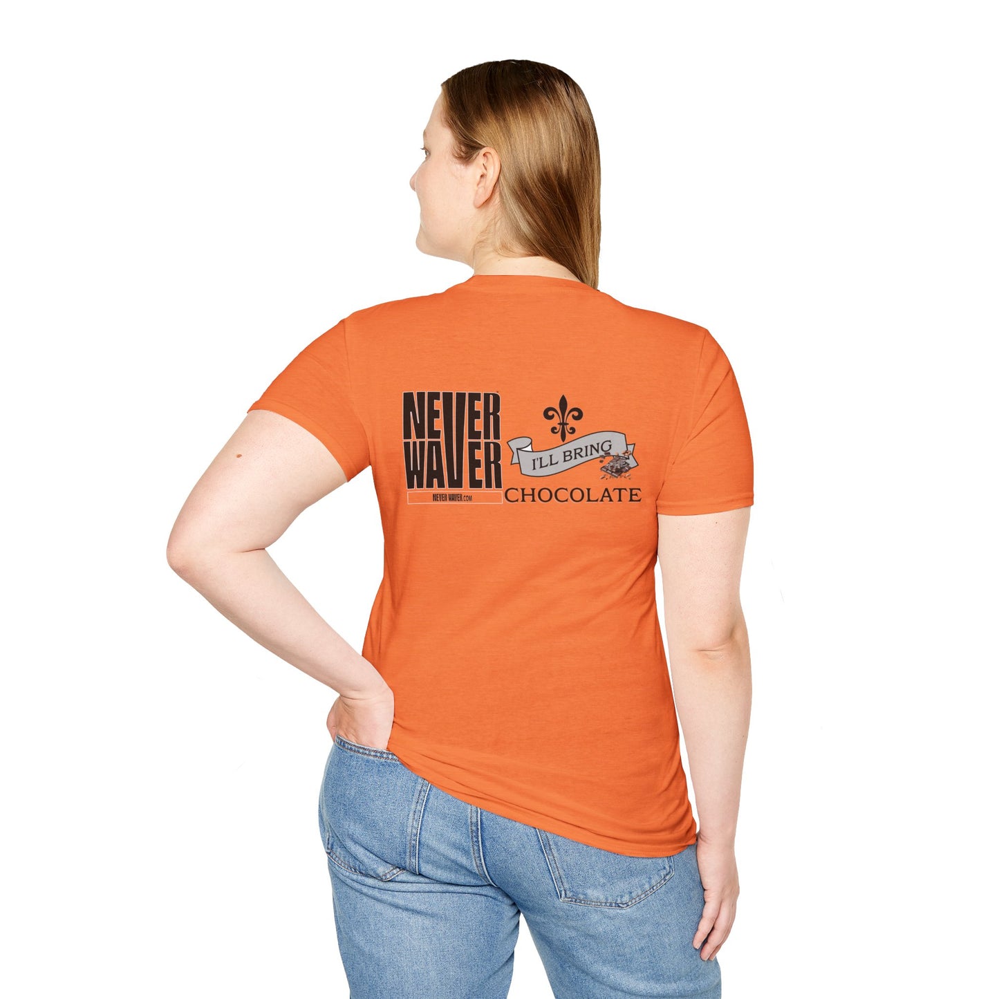 Never Waver I'll Bring The Chocolate Unisex Softstyle T-Shirt - Never Waver