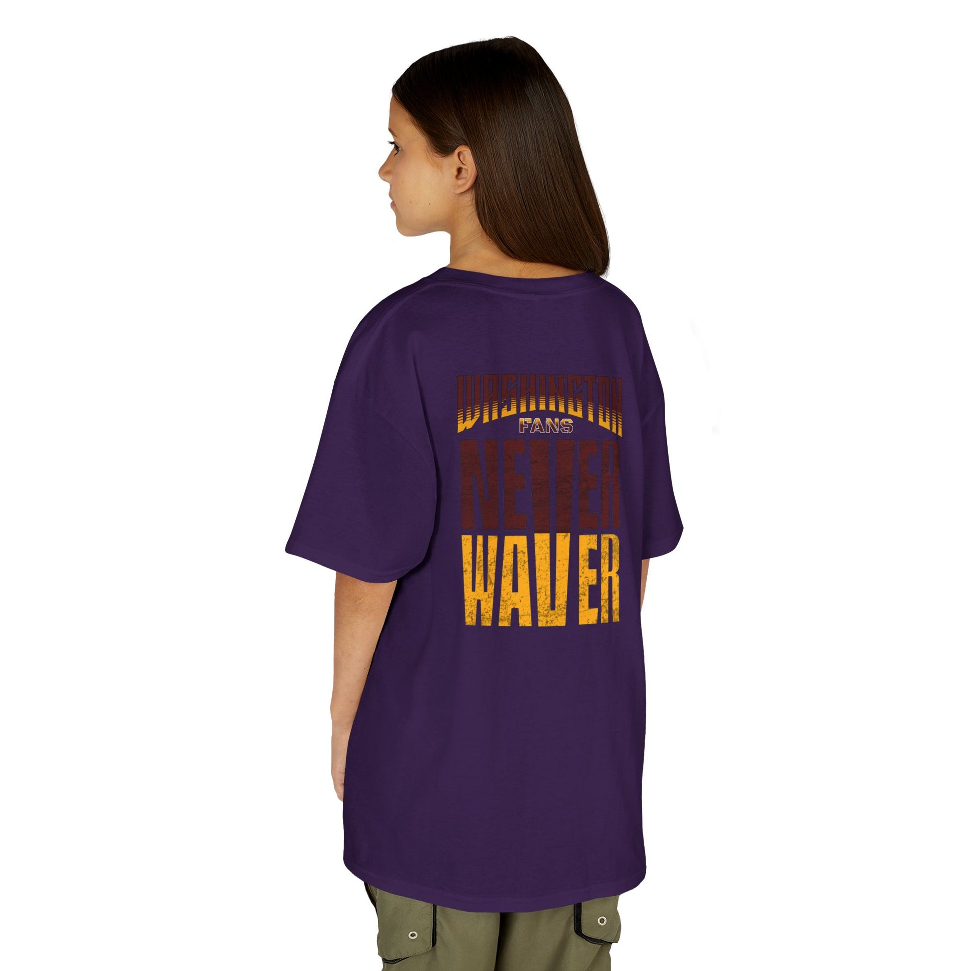 Washington Fans Never Waver Kids Heavy Cotton™ Tee - Never Waver