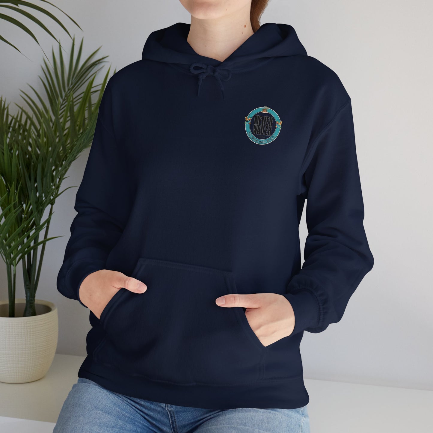 Eco-Friendly Unisex Hoodie: "Never Waver Tiki Drinks Made Me Do It? " - Never Waver