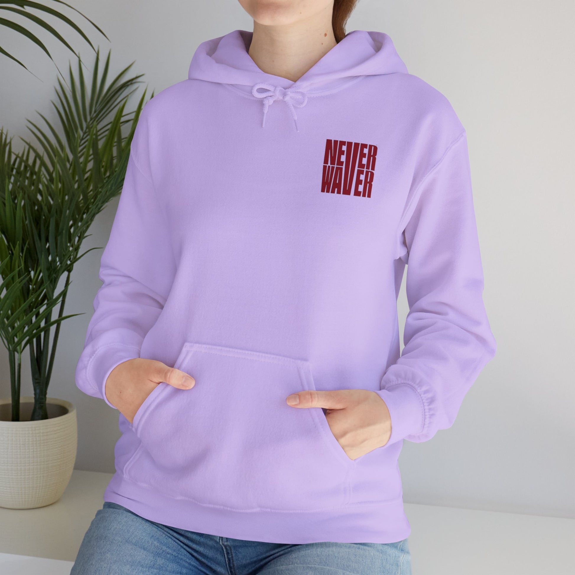Unisex Heavy Blend™ Hoodie - 'Never Waver Just A Mom Trying Not to Raise A&&holes' - Never Waver