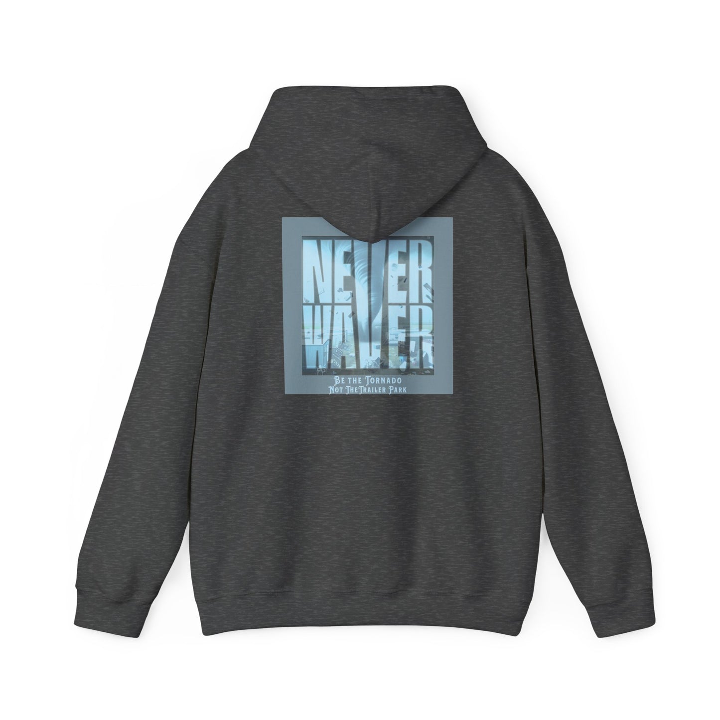 Cozy Unisex Hooded Sweatshirt - "Never Waver" Motivational Design - Never Waver