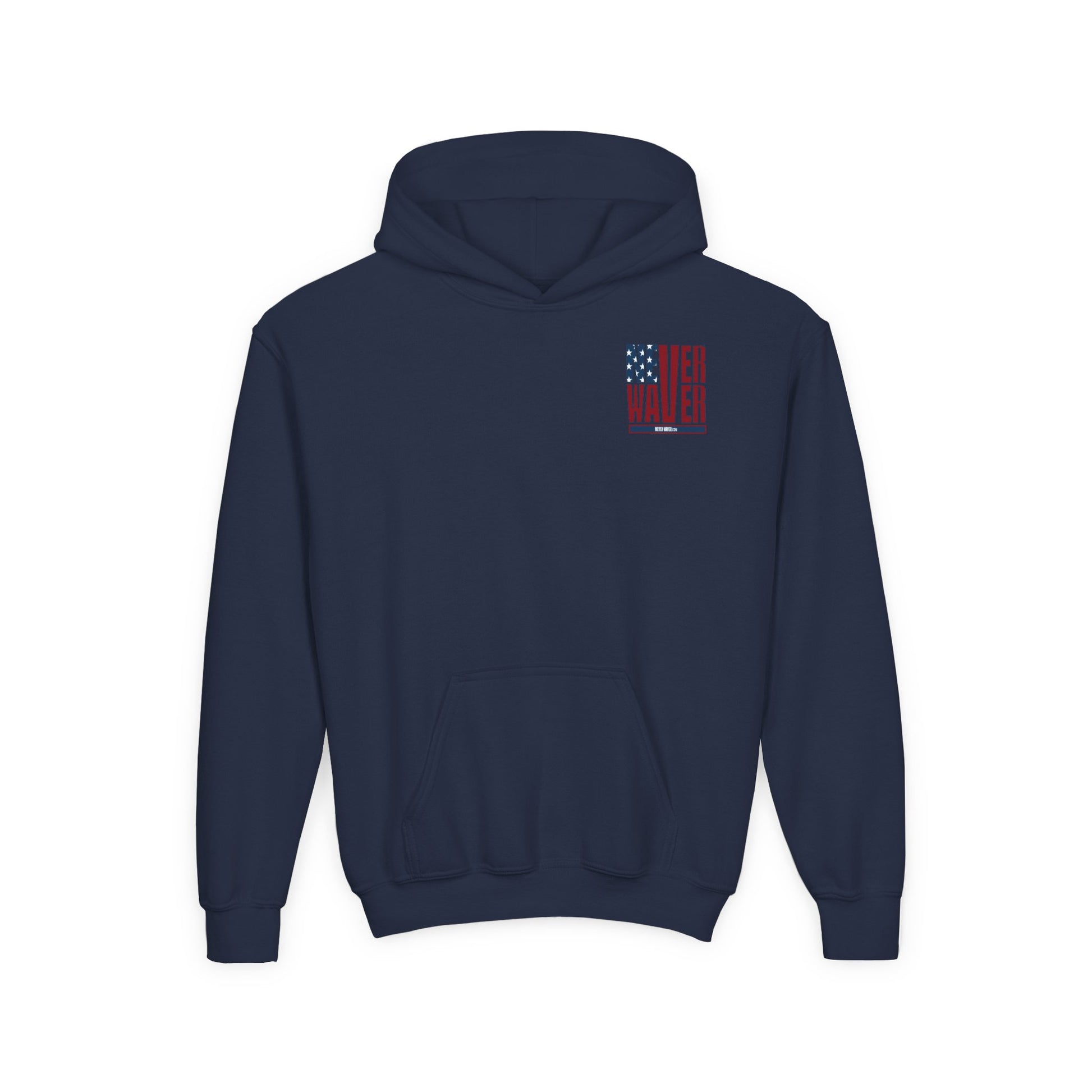 Youth Golf Hoodie - "Never Waver Golf" Sweatshirt for Young Golfers - Never Waver