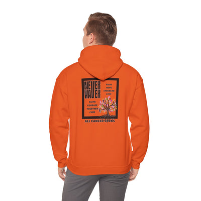 Never Waver Cancer Awareness Hoodie  Support the Ribbons