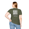Never Waver” Jesus a bold, eye-catching design that reflects a steadfast faith and confidence in Christ.  Unisex Soft style T-Shirt