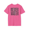 Never Waver” Jesus a bold, eye-catching design that reflects a steadfast faith and confidence in Christ. Unisex Soft style T-Shirt - Never Waver