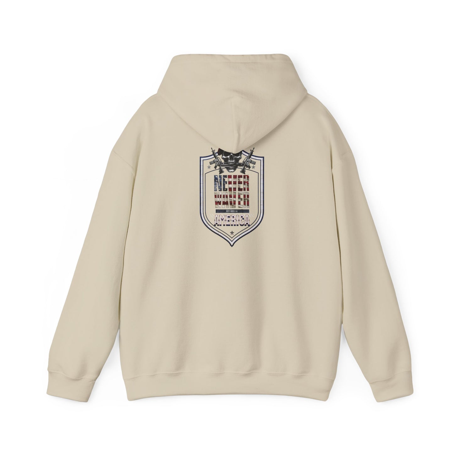 Never Waver Unisex Hooded Sweatshirt - Cozy Casual Wear for Everyday Comfort - Never Waver