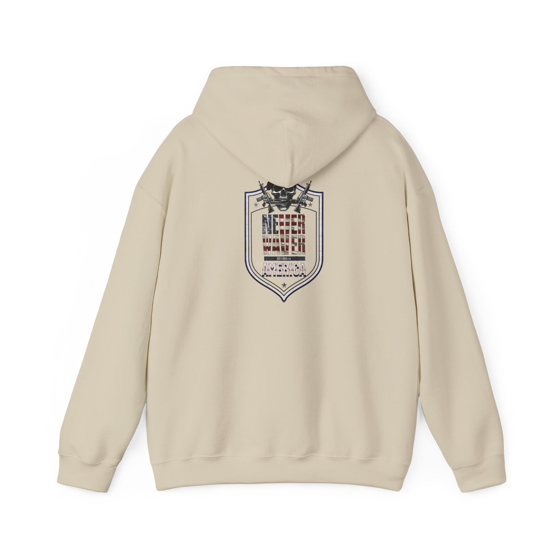Never Waver Unisex Hooded Sweatshirt - Cozy Casual Wear for Everyday Comfort - Never Waver