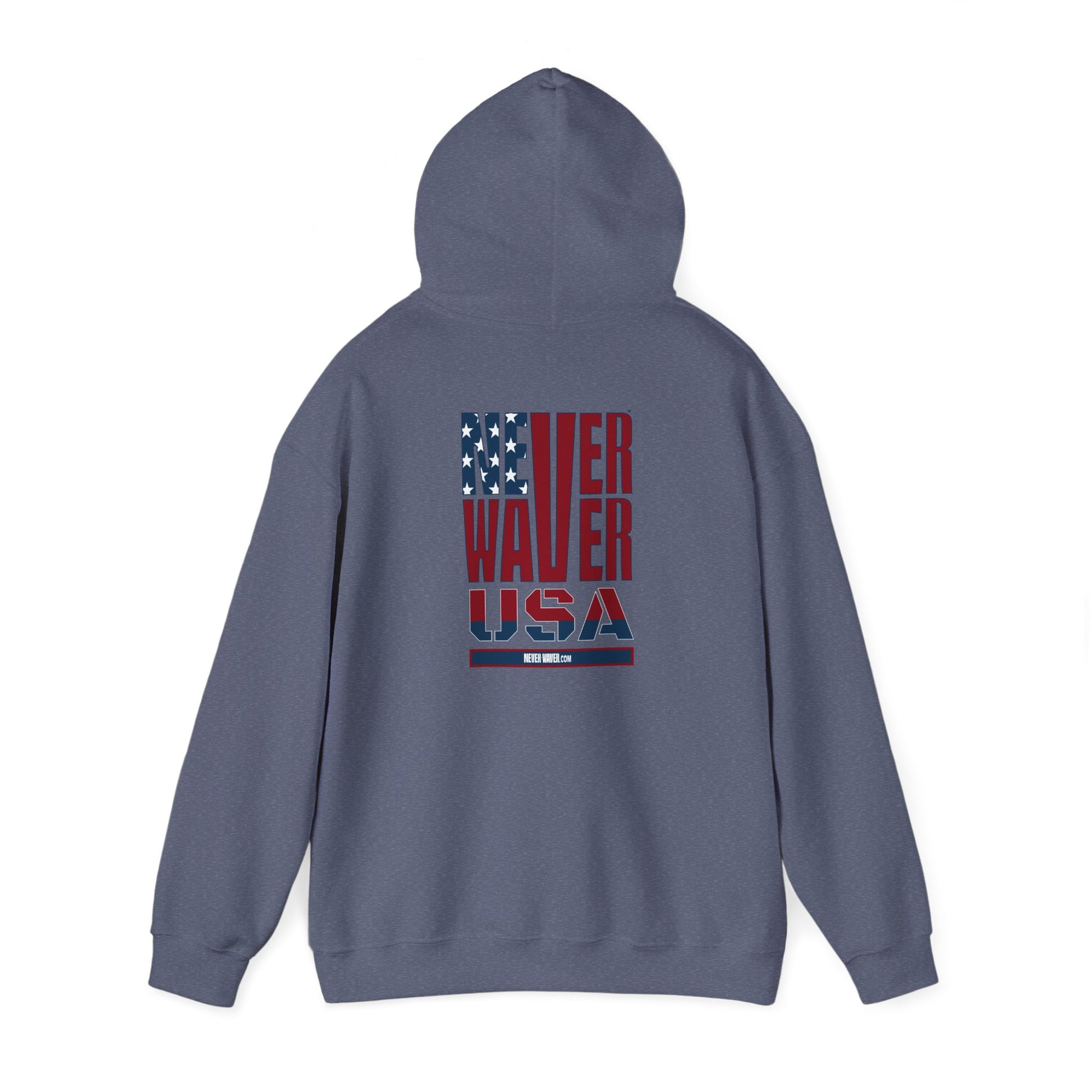 Patriotic Unisex Hooded Sweatshirt - 'Better Water USA' Design - Never Waver