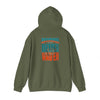 Unisex Heavy Blend™ Hooded Sweatshirt -Miami Fans  NEVER WAVER w Leopard Football | Cozy Streetwear for Every Day - Never Waver