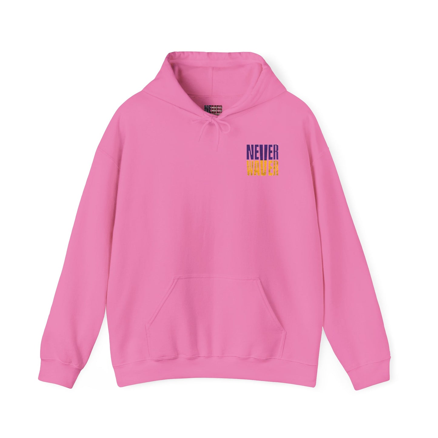 Minnesota Fans Never Waver w Leopard Football Unisex Heavy Blend™ Hooded Sweatshirt - Never Waver Design - Never Waver