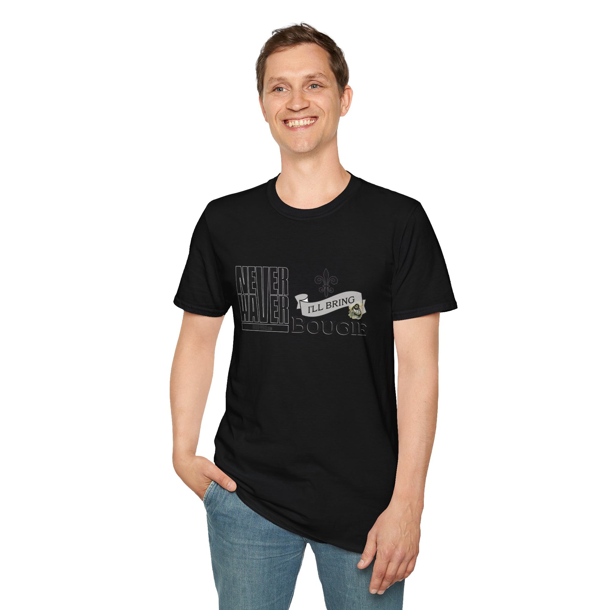 Never Waver I'll Bring The Bougie Unisex Softstyle T-Shirt - Never Waver