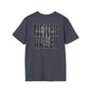 Never Waver” Jesus a bold, eye-catching design that reflects a steadfast faith and confidence in Christ. Unisex Soft style T-Shirt - Never Waver