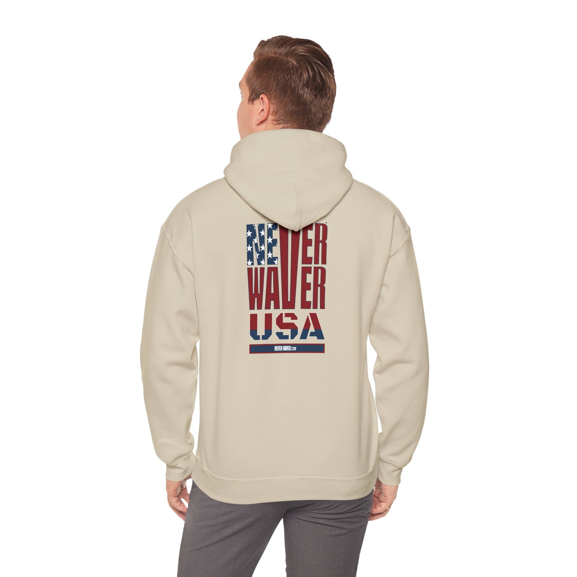 Patriotic Unisex Hooded Sweatshirt - 'Better Water USA' Design - Never Waver