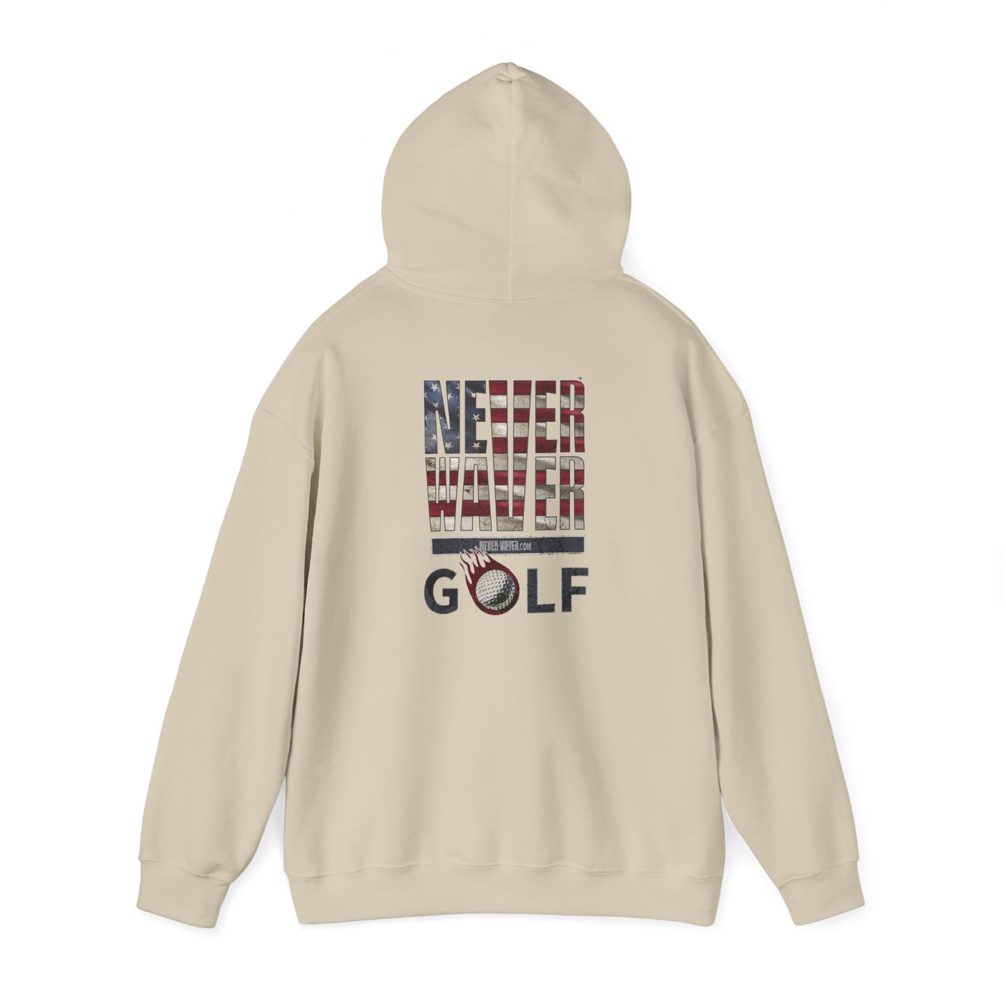 Never Waver Golf Hoodie - Unisex Heavy Blend™ Sweatshirt - Never Waver