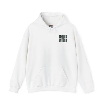 New York Fans Never Waver W Leopard Football Unisex Heavy Blend™ Hooded Sweatshirt - Never Waver